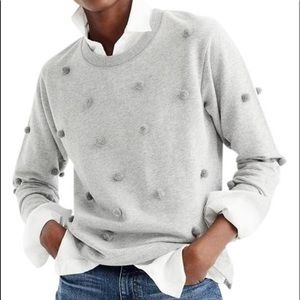 J.Crew grey Pom-Pom sweatshirt size XL